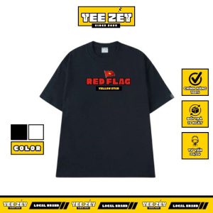 ao-thun-tee-zet-red-flag-cotton-100-unisex-form-oversize-local-brand